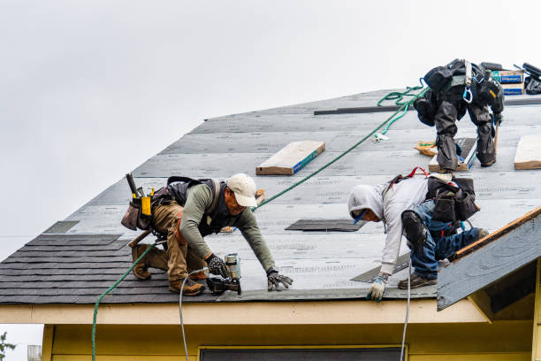 Professional Gutter Installation technician working in Amargosa Valley, NV